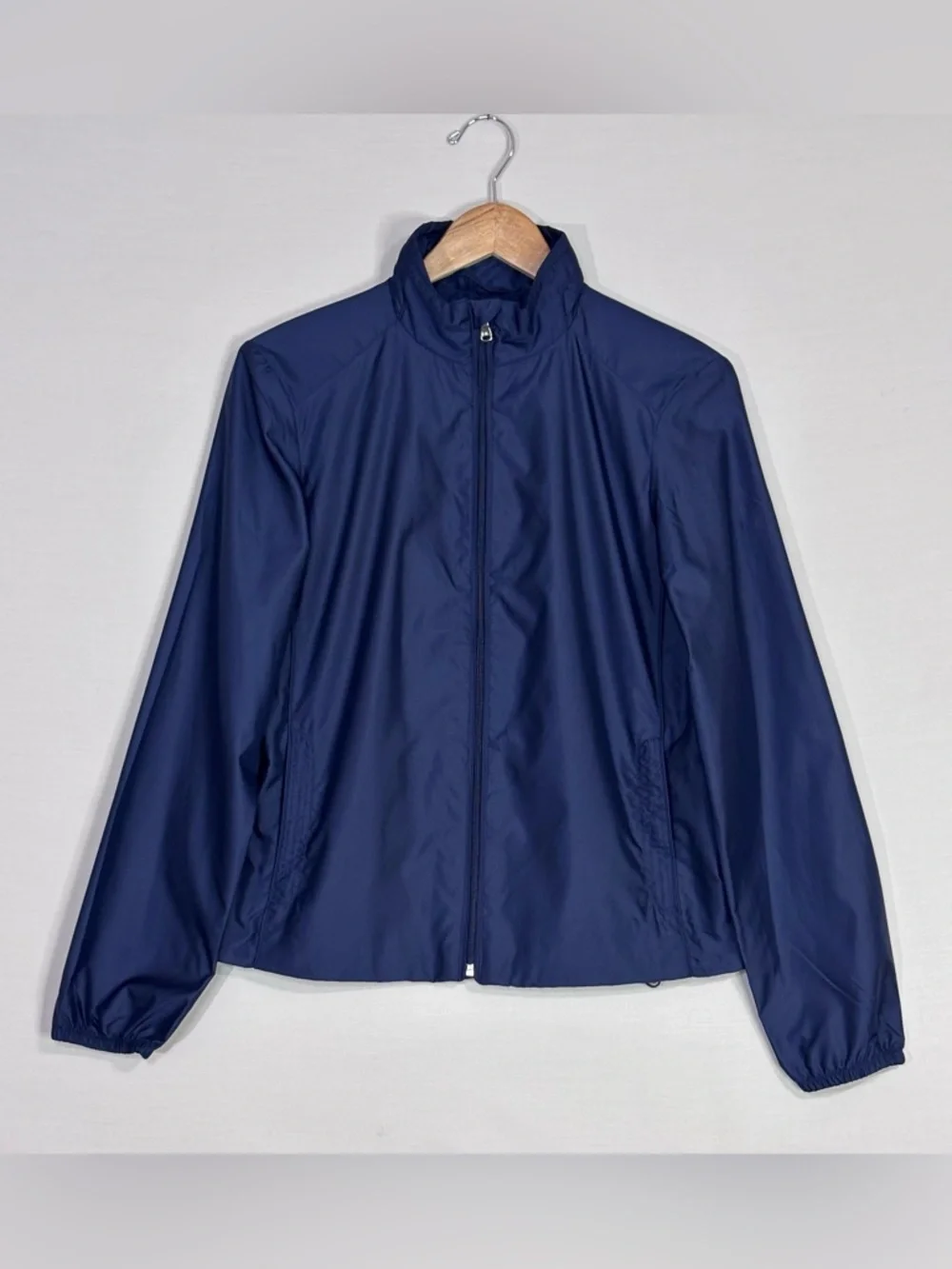 Ralph Lauren Golf Jacket Navy Full Zip Lightweight Windbreaker Women M